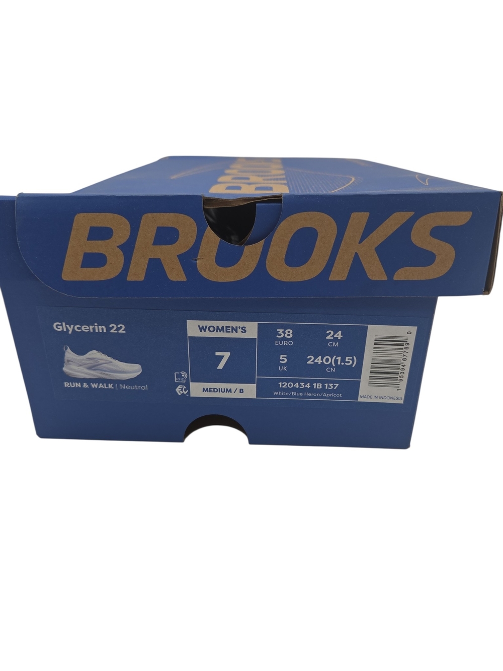 Brooks Women's Glycerin 22 White Lavender Running Shoes Size 7 - Picture 7 of 7